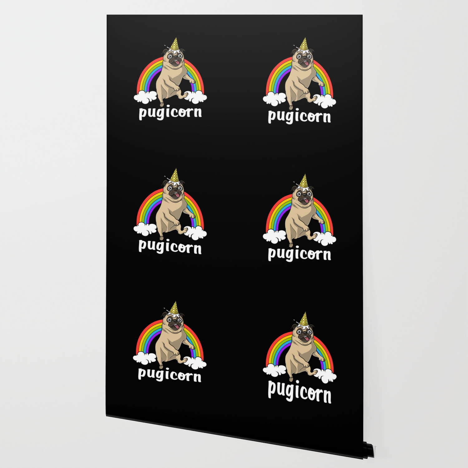 Pug Dog Unicorn Pugicorn Wallpaper By Teecave Society6 Go pug me on instagram: society6
