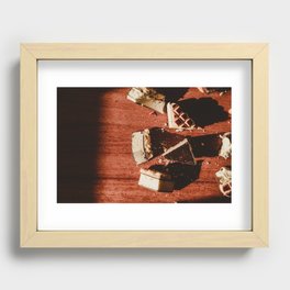 Delicious chocolate cookies in the sunlight Recessed Framed Print