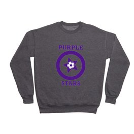 Purple Stars Soccer Team Crewneck Sweatshirt