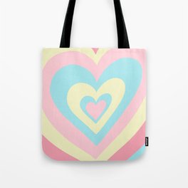 Love Power - Yellow blue pink Tote Bag