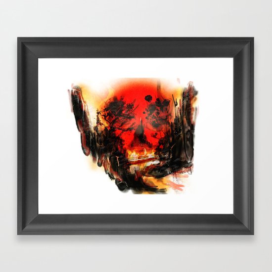 MISTY Framed Art Print