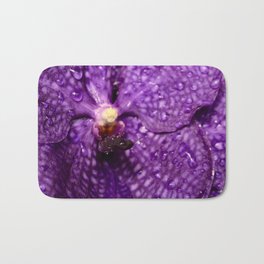 Macro Purple Orchid Bath Mat