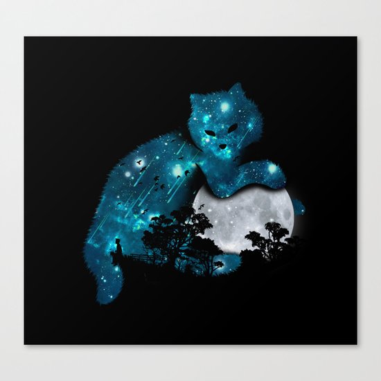 I can haz the moon Canvas Print