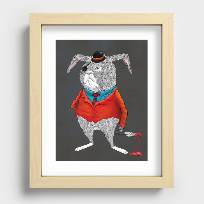 Rabbit Mafia Recessed Framed Print