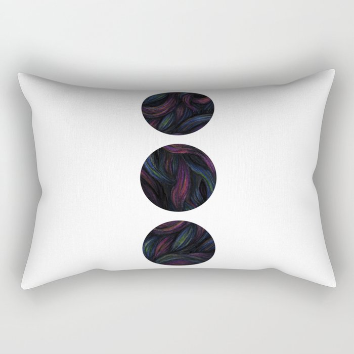 Circles - Raging Seas Rectangular Pillow