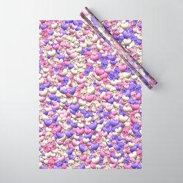 Hearts and skulls Wrapping Paper