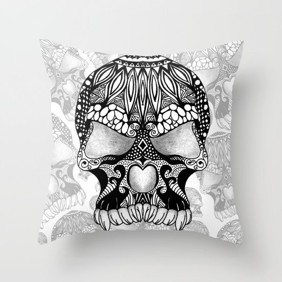 Sugar Skull. Throw Pillow