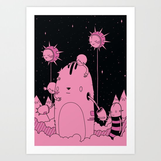 Quest 2 (Pink) Art Print