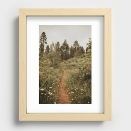 Wildflower Pathway to the Forest Recessed Framed Print