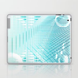 Galaxy Space Geometric blue abstract Laptop Skin