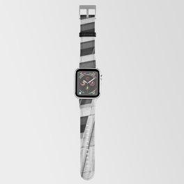 Black and White Apartment Windows Apple Watch Band