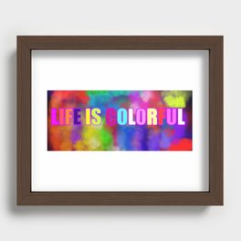 life is colorful Recessed Framed Print