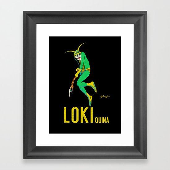 Loki Quina Framed Art Print