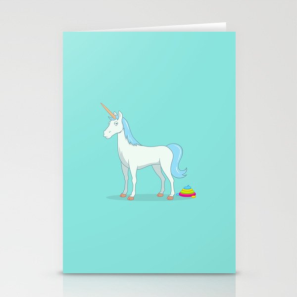 Unicorn Poop Stationery Cards