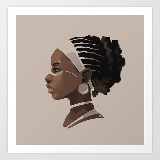 African Art Print
