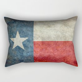 Texas state flag, vintage banner Rectangular Pillow