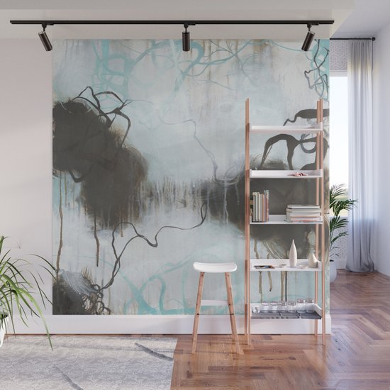 Into The Storm Square Abstract Expressionism Wall Mural By
