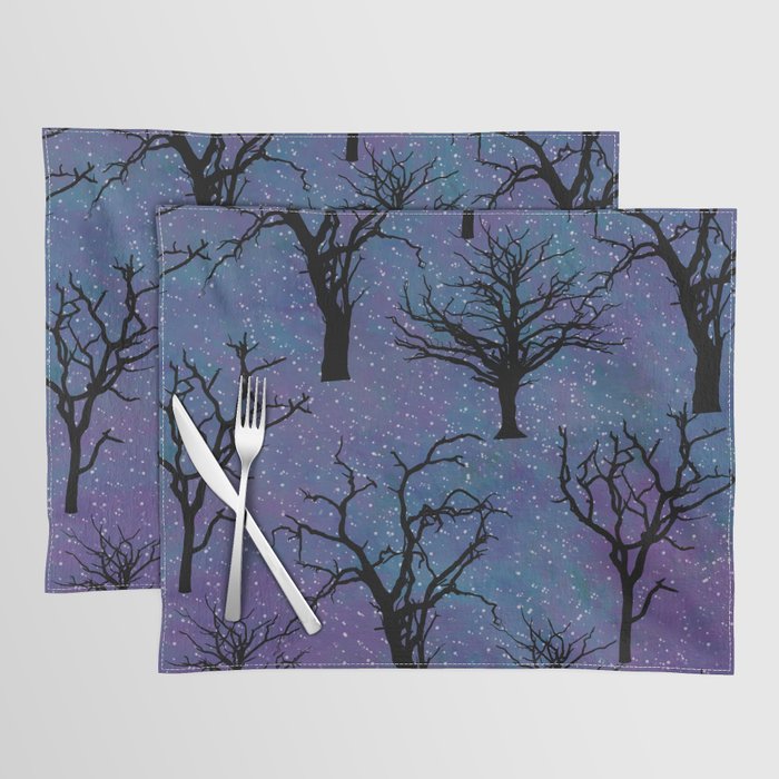 Galaxy with Trees Placemat