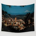 Portland Skyline Wall Tapestry by cmariephotography  Society6