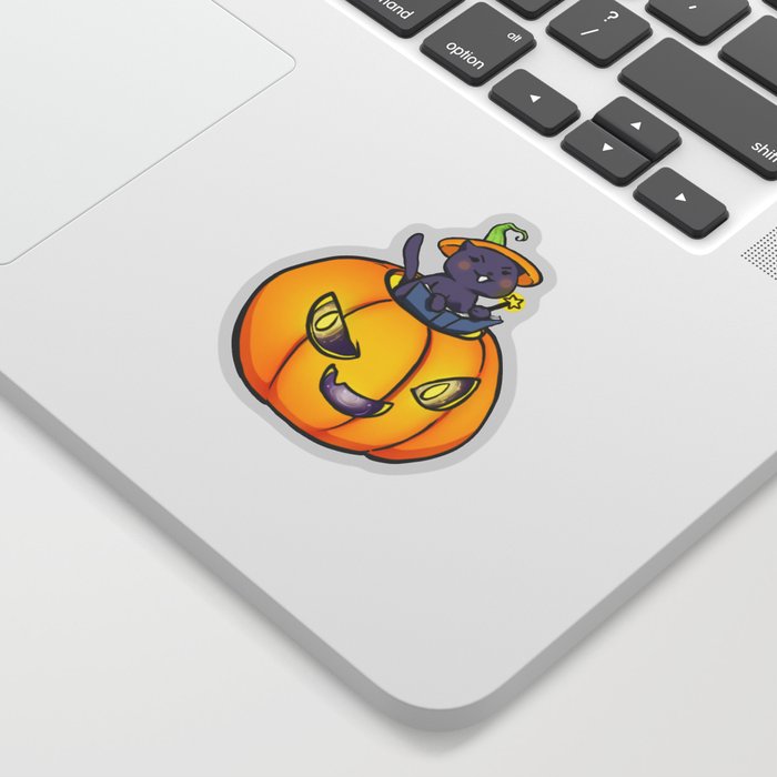 Hallow Kitty Pumpkin Sticker