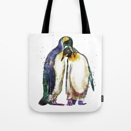 Penguin couple Tote Bag