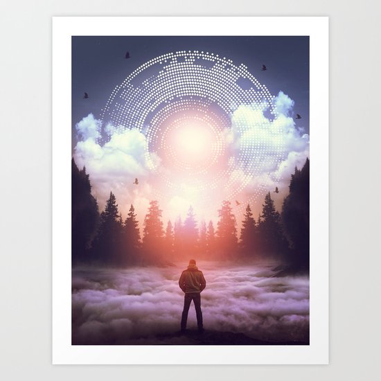 Waiting for the Sun to Rise Art Print