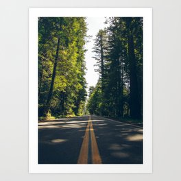 Middle of the lane - Support my small business Art Print