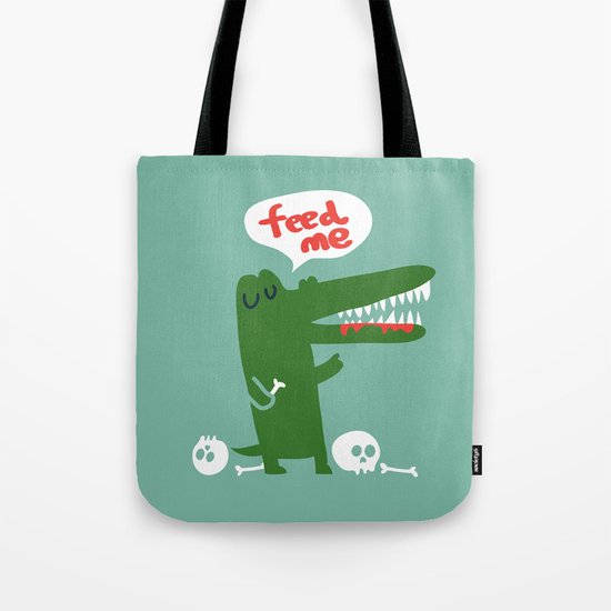 Hungry Hungry Alligator Tote Bag