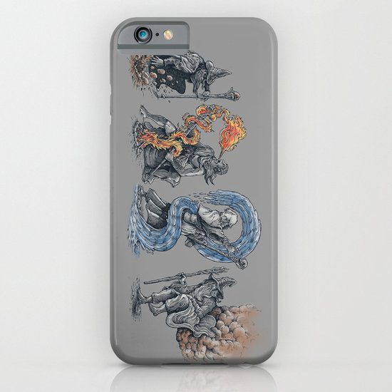 earth - fire - water - (bad) air iPhone & iPod Case
