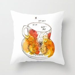 teacups2 Throw Pillow