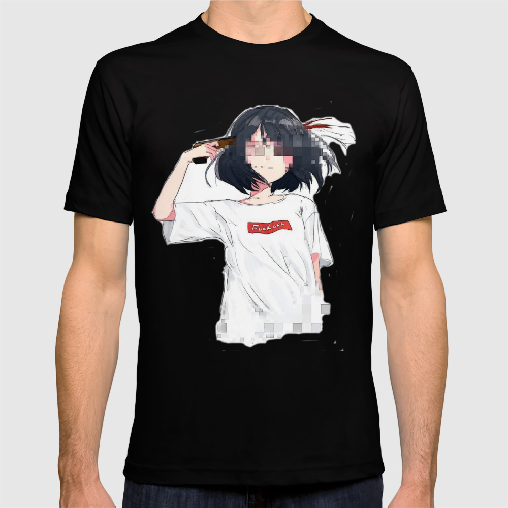 Sad Anime Aesthetic Fuck Off T Shirt By Andrey22007 Society6