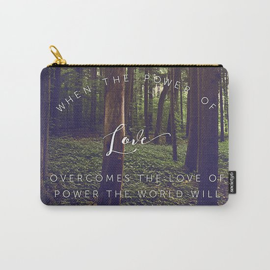 Peace and Love Carry-All Pouch