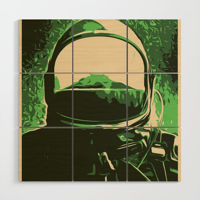 Life In Space Wood Wall Art