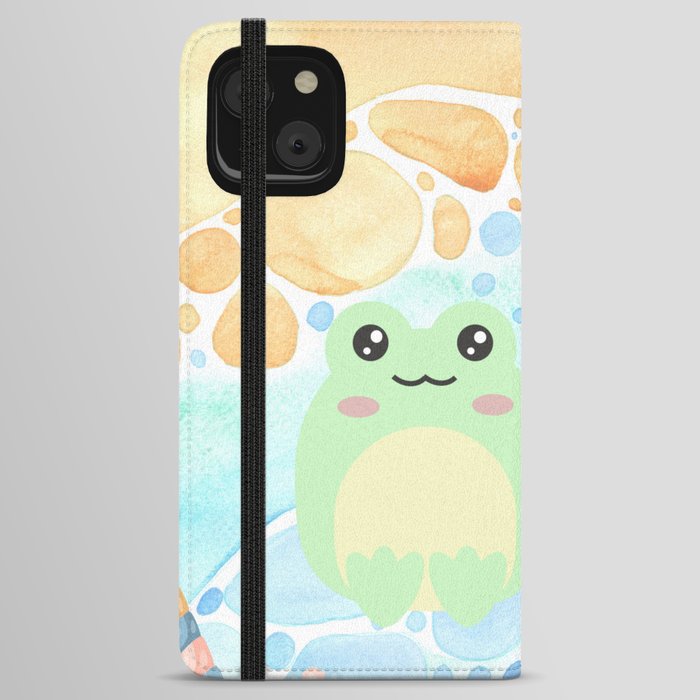Fun Ocean Frogs iPhone Wallet Case