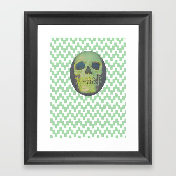 Verveine Skull Framed Art Print