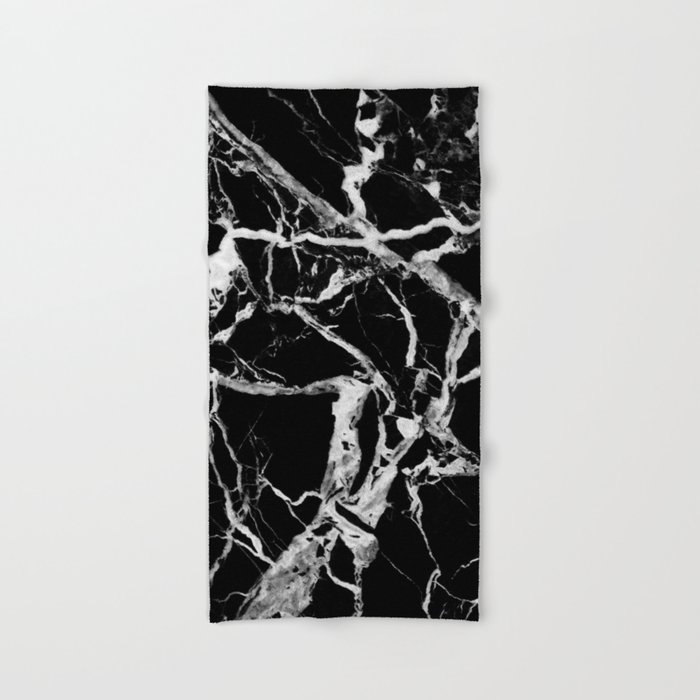 Black discount marble towels