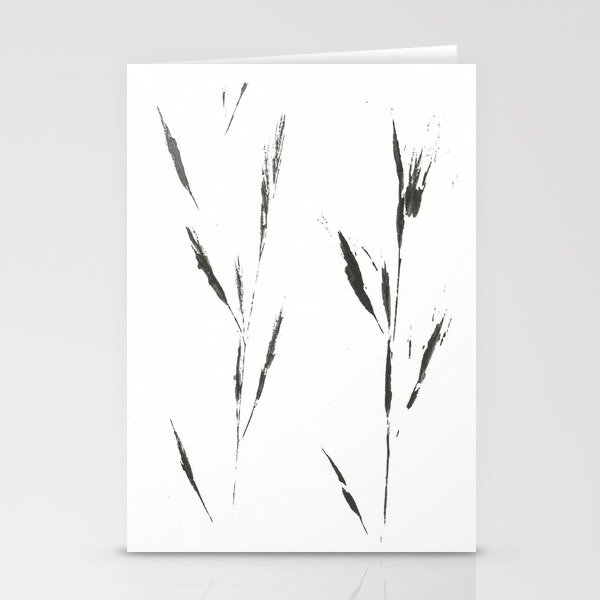 Oat Grass Print  Stationery Cards