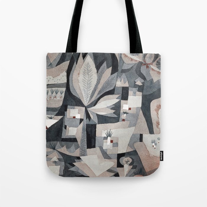 Dry cooler garden (1921) painting in high resolution by Paul Klee.  Tote Bag