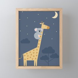 Reach for the stars, don't be afraid to ask for help Framed Mini Art Print