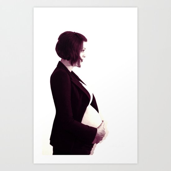The mother Art Print