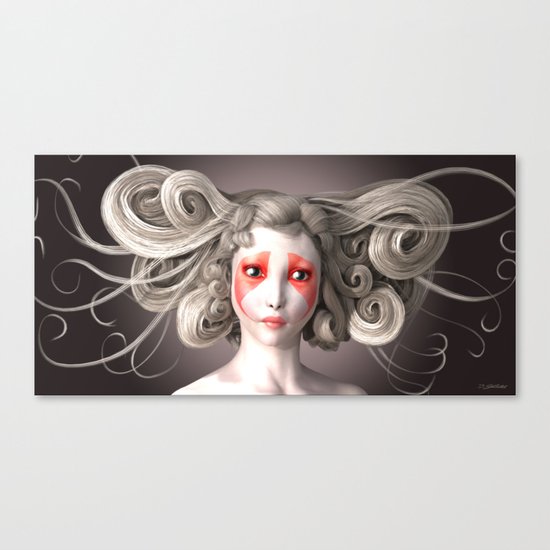 Japanese fashion model Canvas Print
