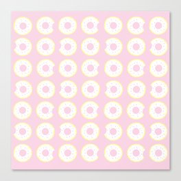 Sweet Donut Pattern Canvas Print