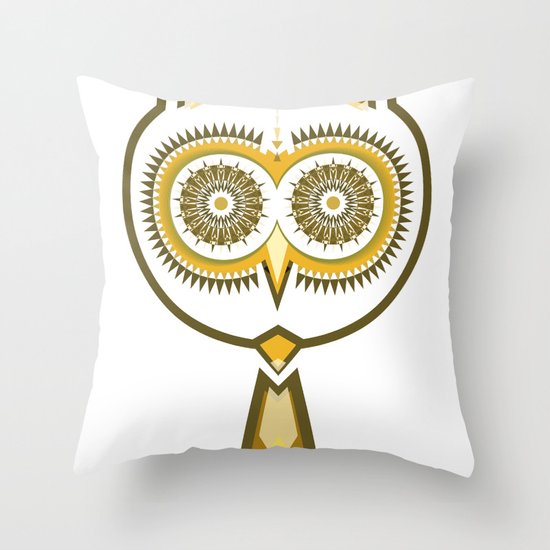 Mr. Owl Throw Pillow