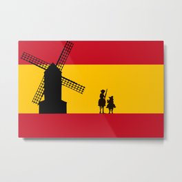 Don Quixote Metal Print | Flagofspain, Lamancha, Sancho, Windmill, Donquijote, Molinodeviento, Sanchopanza, Donquixote, Donquichotte, Elingeniosohidalgo 