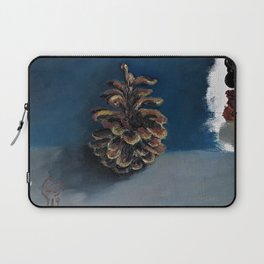 Pine Cone, Oil painting by Luna Smith Art, LuArt Gallery Laptop Sleeve