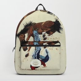 Thrown Rodeo Cowboy Backpack