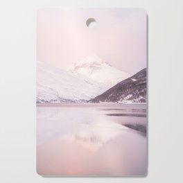 Arctic Glory Photo | Pastel Color Sunset in the Kaldfjord, Norway Travel Art Print | Mountain Landscape Photography Cutting Board