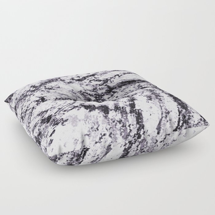 black and white abstract Floor Pillow
