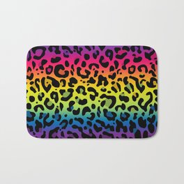 Leopard Print Bath Mat | Bigcats, Rainbow, Retro, Gay, Graphicdesign, Digital, Cat, Pattern, Cats, Leopard 