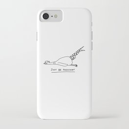 Pheasant funny design with pun iPhone Case